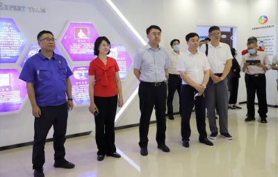 山南市政企调查团莅临amjs澳金沙门参观调查
